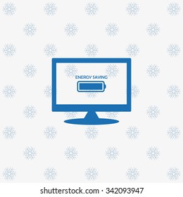 energy saving battery. icon. vector design