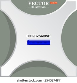 energy saving battery , vector illustration, EPS 10