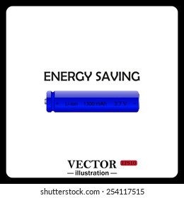 energy saving battery , vector illustration, EPS 10