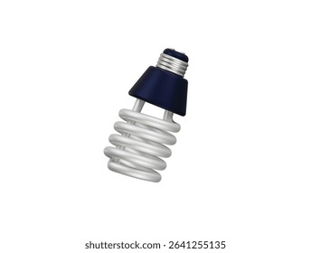 energy saving bulb icon 3d illustration render