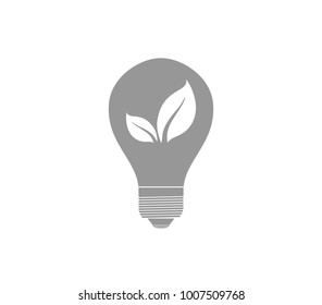 Energy saving bulb icon. Vector illustration of energy saving bulb. Eco lamp icon. 