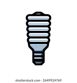Energy saving bulb shines brightly with sustainable light source illustration