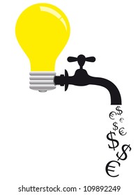 Energy  saving concept image