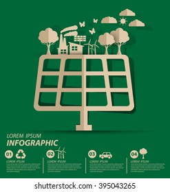 Energy saving concept. Save world vector illustration.