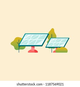 Energy saving concept with solar panels