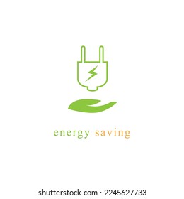 Energy saving concept symbol design Free Vector