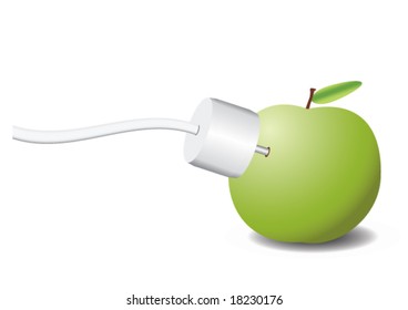 Energy saving concept - vector