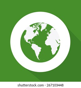 Energy saving design over green background, vector illustration