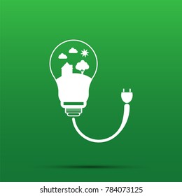 Energy saving digital design
In light bulbs are energy-saving homes.vector illustrations