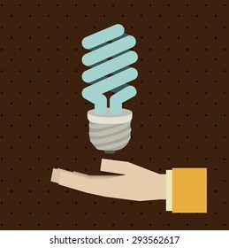 energy saving digital design, vector illustration eps 10