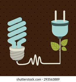 energy saving digital design, vector illustration eps 10