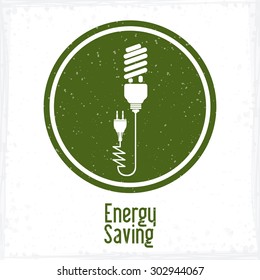 Energy Saving Digital Design Vector Illustration Stock Vector (Royalty ...