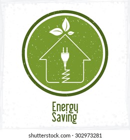 Energy Saving digital design, vector illustration eps 10