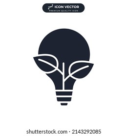plantilla de símbolo de icono de ahorro de energía para el logotipo de colección de diseño gráfico y web ilustración vectorial