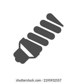 Energy saving lamp glyph icon