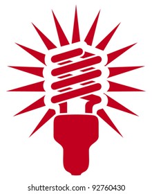 energy saving light bulb icon