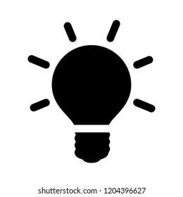 energy saving light icon, vector bulb led light illustration - electric bulb led symbol