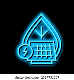 energy saving neon light sign vector. energy saving illustration