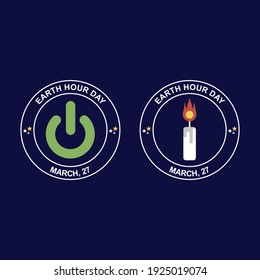 Diseño de símbolos de ahorro de energía. Fácil de editar con archivo vectorial. Puede usar para su contenido creativo. Especialmente sobre la campaña del Día de la Tierra en esta marcha.