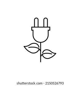 Energy saving symbol icon, vector illustration. Conservation saving support and solution. Energy sign and symbol. Isolated on white background. vector illustration flat design. Environment and sustain