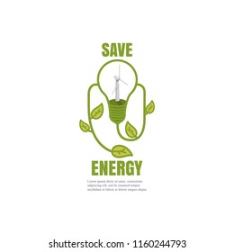energy saving vector illustration