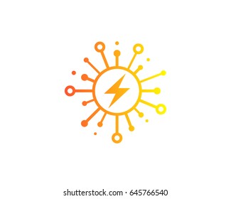 Energy Share Icon Logo Design Element