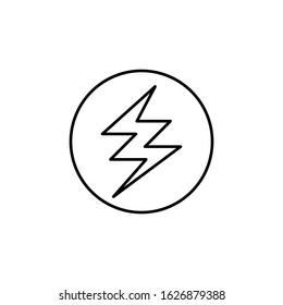 Energy, sign icon. Simple line, outline vector electro power icons for ui and ux, website or mobile application