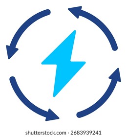 Coleção de Ícones de Vetor Simples de Energia