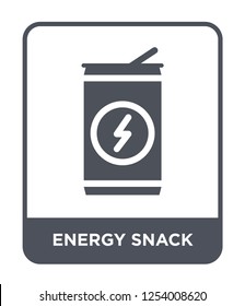 energy snack icon vector on white background, energy snack trendy filled icons from Gym and fitness collection, energy snack simple element illustration