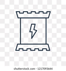 Energy Snack vector outline icon isolated on transparent background, high quality linear Energy Snack transparency concept can be used web and mobile