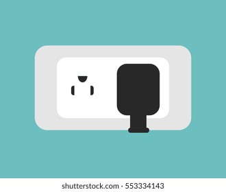 energy socket isolated icon