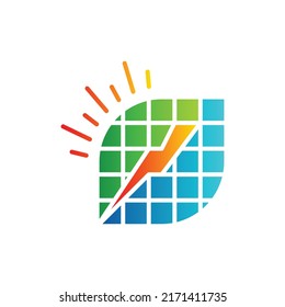 Energy Solar Leaf Business Logo Design
