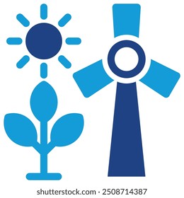 energy sources icon vector illustration concept for renewable energy icons symbol background