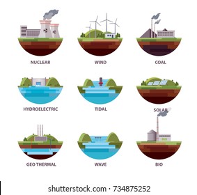 Energy Sources Illustration