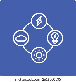 Energy Sources vector icon. Can be used for printing, mobile and web applications.