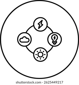 Energy Sources vector icon. Can be used for printing, mobile and web applications.