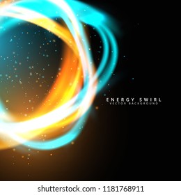 Energy Sphere Vector Background. Futuristic Background
