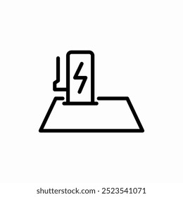 energy station place icon sign vector