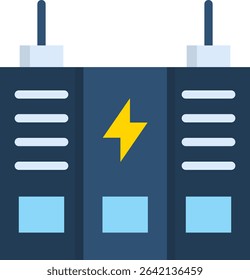 Energy Storage Icon Flat Vector Illustration