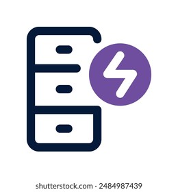 energy storage icon. vector dual tone icon for your website, mobile, presentation, and logo design.