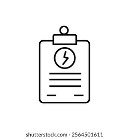 Energy Storage Plan thin icon, vector, pixel perfect, illustrator file