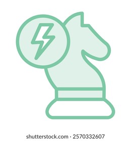 Energy Strategies duotone line icon, editable vector icon, pixel perfect, illustrator ai file 