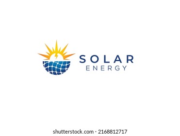 energy from sun solar power logo