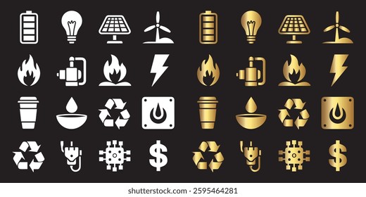 Energy Sustainability Icons Powering a Greener Future