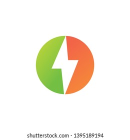 Energy symbol logo design vector