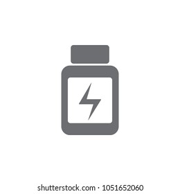 energy tablets icon. Simple element illustration. energy tablets symbol design template. Can be used for web and mobile on white background