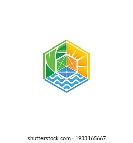 Energy Team Vector Logo Template