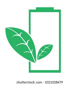 energy and Technology  -  battery life vector illustration isolated on white background