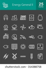 Energy and Technology icon set. Suitable for use on web apps,  mobile apps and print media.