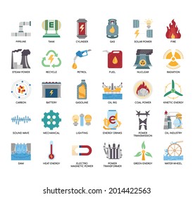 Energy , Thin Line and Pixel Perfect Icons